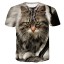 Damen-T-Shirt mit Katzenprint 3