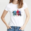 Damen-T-Shirt mit Lackdruck 6