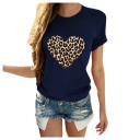 Damen-T-Shirt mit Leopardenherz 10