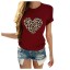 Damen-T-Shirt mit Leopardenherz 13