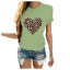 Damen-T-Shirt mit Leopardenherz 12