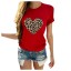 Damen-T-Shirt mit Leopardenherz 9