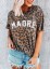 Damen-T-Shirt mit Leopardenmuster 2