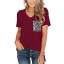 Damen-T-Shirt mit Leopardentasche 11