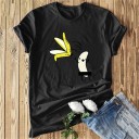 Damen-T-Shirt mit lustigem Bananen-Print 1