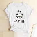 Damen-T-Shirt mit Mom Life-Aufdruck B335 2