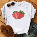 Damen-T-Shirt mit Obstdruck 15