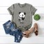 Damen-T-Shirt mit Panda-Aufdruck B373 3