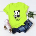 Damen-T-Shirt mit Panda-Aufdruck B373 8