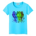 Damen-T-Shirt mit Papageien-Print 4