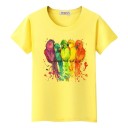 Damen-T-Shirt mit Papageien-Print 6