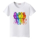 Damen-T-Shirt mit Papageien-Print 3