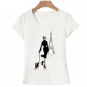 Damen-T-Shirt mit Paris-Motiv 3