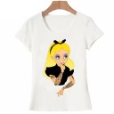 Damen-T-Shirt mit Prinzessinnen-Print 3