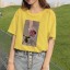 Damen-T-Shirt mit Rosendruck B402 6