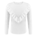 Damen-T-Shirt mit Rüschen 1