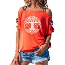 Damen-T-Shirt mit Schlitzen A1258 12