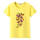 Damen-T-Shirt mit Schmetterlingsdruck 9