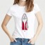 Damen-T-Shirt mit Schuhaufdruck 4