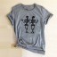 Damen-T-Shirt mit Skelett-Print 10