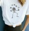 Damen-T-Shirt mit Skelett-Print 10