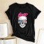 Damen-T-Shirt mit Totenkopf B74 1