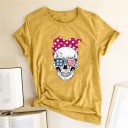 Damen-T-Shirt mit Totenkopf B74 10