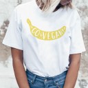 Damen-T-Shirt mit veganem Motiv 19