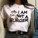 Damen-T-Shirt mit veganem Motiv 13