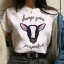 Damen-T-Shirt mit veganem Motiv 7