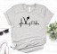 Damen-T-Shirt mit veganem Symbol 4