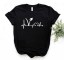 Damen-T-Shirt mit veganem Symbol 1