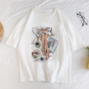 Damen-T-Shirt mit weiblichem Aufdruck A1236 14