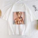 Damen-T-Shirt mit weiblichem Aufdruck A1236 11