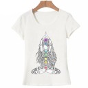 Damen-T-Shirt mit Yoga-Motiv 3