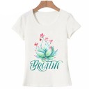 Damen-T-Shirt mit Yoga-Motiv 6