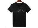 Damen-T-Shirt - Pulse &amp; Heart für Liebhaber J831 4