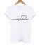 Damen-T-Shirt - Pulse &amp; Heart für Liebhaber J831 5