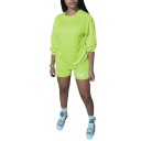 Damen-T-Shirt und Shorts P1002 12