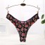 Damen-Tanga mit Blumen Gloria 14