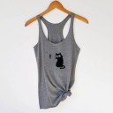 Damen-Tanktop mit Katze 2