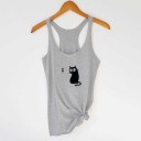 Damen-Tanktop mit Katzenprint 7