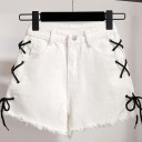 Damen-Top und Jeansshorts B1194 3