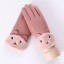 Damen-Touch-Handschuhe mit Teddybär J2815 3