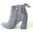 Damen-Wildlederschuhe mit hohem Absatz J3229 25