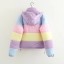 Damen Winter-Regenbogenjacke P1752 1