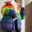 Damen Winter-Regenbogenjacke P1908 1