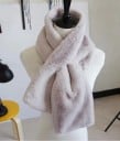 Damen Winter Schal aus Kunstfell 90 x 20 cm Weiches und wärmendes Accessoire mit dichtem Fell Für Mantel, Jacke und Strickpullover 4