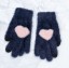 Damen-Winterhandschuhe mit Herz 6