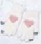 Damen-Winterhandschuhe mit Herz 4